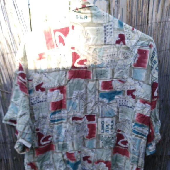 Campia Lightweight Travel Hawaiian Rayon Short Sleeve button Down - Men - L - Picture 10 of 13